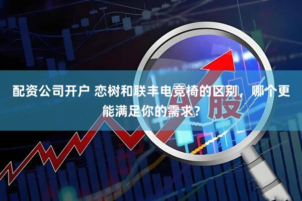 配资公司开户 恋树和联丰电竞椅的区别，哪个更能满足你的需求？