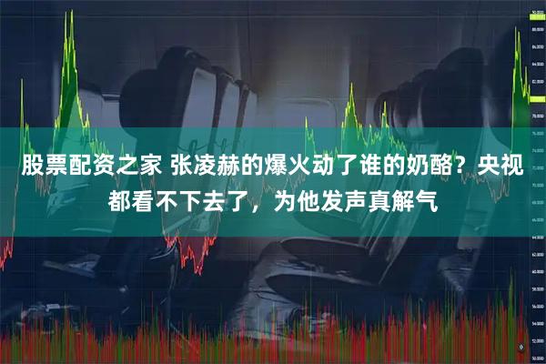 股票配资之家 张凌赫的爆火动了谁的奶酪？央视都看不下去了，为他发声真解气